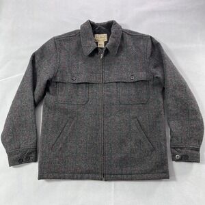 L.L. Bean Gray Wool Military Field Jacket